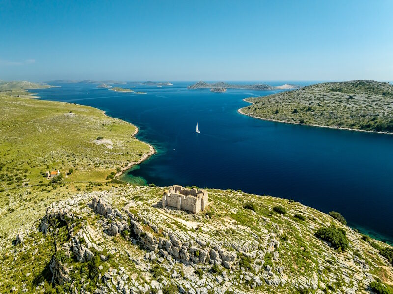 De Kornati-archipel voor de kust van Dalmatië © Julien Duval, CNTB
