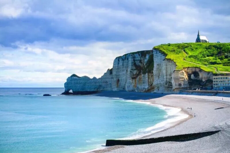 Etretat klif. Normandië, Frankrijk